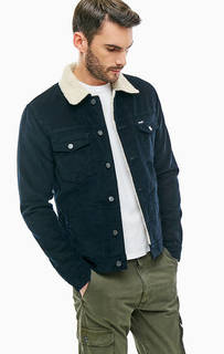Черная вельветовая куртка на болтах Wrangler