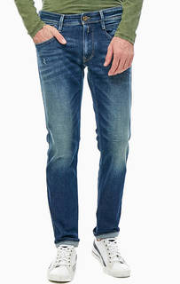 Синие джинсы с потертостями Anbass Replay