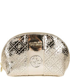 Косметичка с одним отделом на молнии Guess