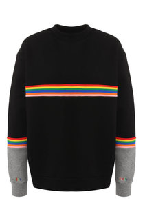 Хлопковый пуловер с контрастной полоской Etre Cecile