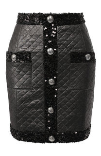 Мини-юбка с декоративной отделкой Balmain