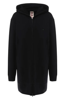 Удлиненный хлопковый кардиган с капюшоном Yohji Yamamoto