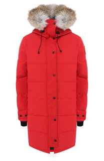 Пуховик Shelburne с меховой отделкой капюшона Canada Goose