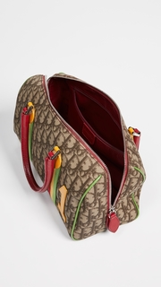 What Goes Around Comes Around Dior Brown Rasta Boston Bag