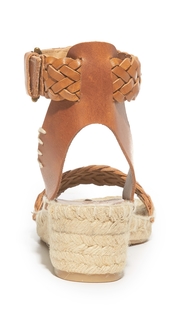 Soludos Woven Leather Demi Wedges