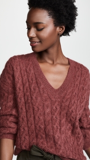 Vince Cable Knit V Neck Sweater