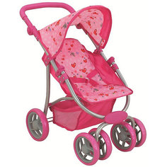 Коляска для кукол Buggy Boom "Skyna", светло-розовая