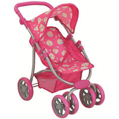 Коляска для кукол Buggy Boom "Skyna", розовая