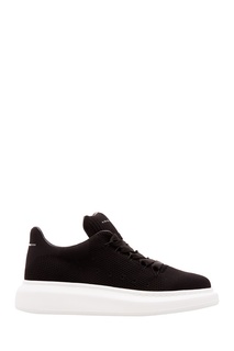 Черные текстильные кроссовки Oversized Alexander Mc Queen