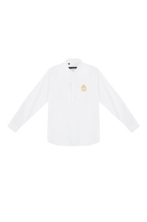 Белая рубашка с логотипом Billionaire Boys Club