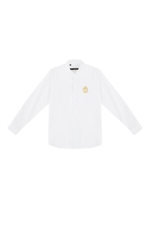 Белая рубашка с логотипом Billionaire Boys Club