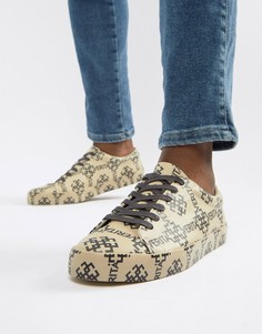 Кроссовки с принтом ASOS DESIGN - Светло-бежевый