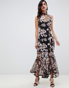 Премиум-платье макси с вышивкой ASOS DESIGN - Мульти