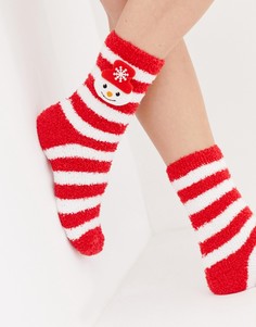 Новогодние носки со снеговиками Brave Soul - Мульти