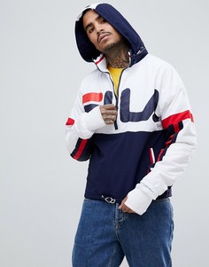 Белая спортивная куртка с большим логотипом Fila Black Line Riker - Белый