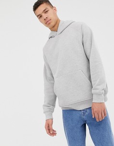 Oversize-худи серого меланжевого цвета ASOS WHITE - Серый