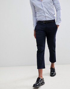 Укороченные строгие брюки в крупную клетку Celio - Темно-синий