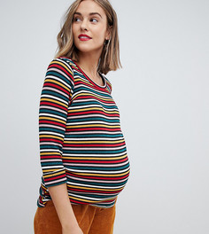 Топ в разноцветную полоску New Look Maternity - Мульти