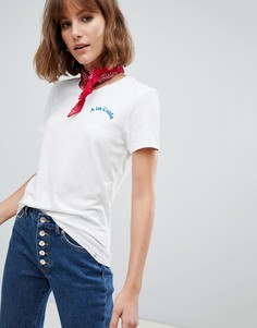 Футболка с принтом Maison Scotch - Белый