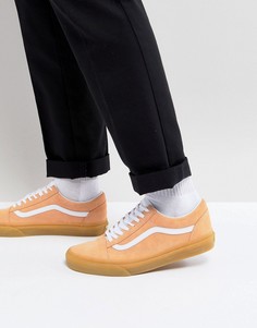 Vans Old Skool Gum Sole Trainers In Orange - Оранжевый