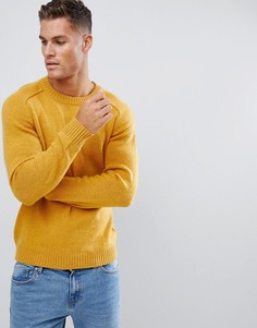 Джемпер из 100% овечьей шерсти Selected Homme - Желтый