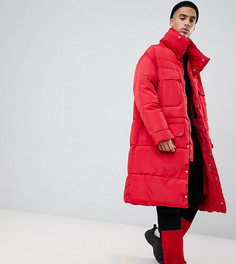Sixth June oversized puffer coat in red - Красный