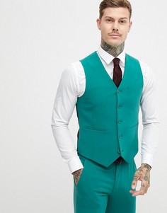 Приталенный жилет зеленого цвета ASOS DESIGN - Зеленый