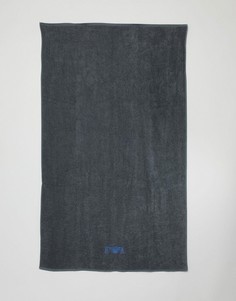 Серое полотенце с логотипом Emporio Armani - Серый