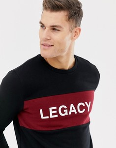 Черный свитшот с принтом Burton Menswear - Черный