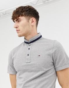 Футболка-поло с контрастной отделкой Tommy Hilfiger - Серый