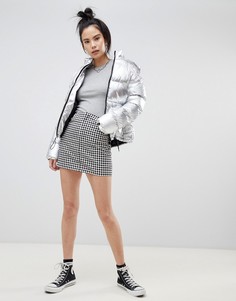 Мини-юбка на молнии Pull&Вear - Мульти Pull&Bear