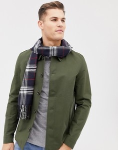 Темно-синий шарф в клетку Burton Menswear - Темно-синий