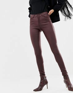 Джинсы скинни с покрытием Vero Moda - Коричневый
