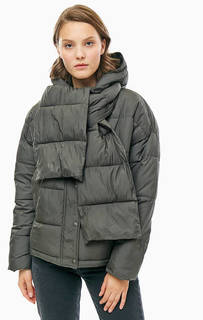 Куртка оверсайз цвета хаки с шарфом Vero Moda