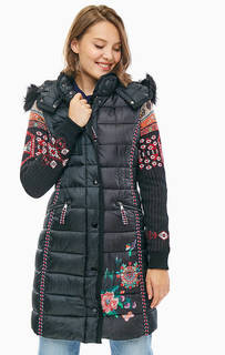 Удлиненная куртка с трикотажными рукавами Desigual