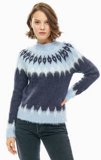 Синий трикотажный свитер свободного кроя Vero Moda