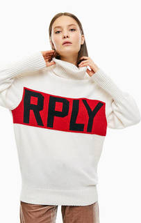 Удлиненный джемпер с высоким воротом Replay