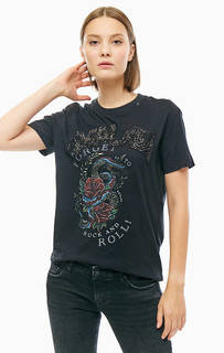 Хлопковая футболка с нашивкой Replay