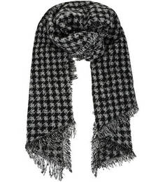 Серый палантин с металлизированной нитью Guess