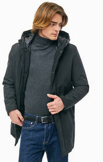 Демисезонная парка черного цвета Jack & Jones