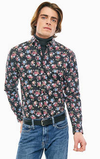 Приталенная рубашка с цветочным принтом Selected