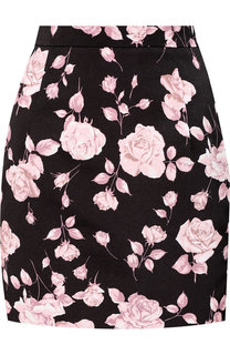 Мини-юбка с цветочным принтом Alessandra Rich