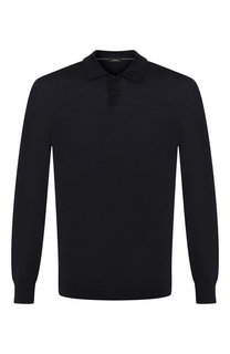 Шерстяное поло с длинными рукавами Z Zegna