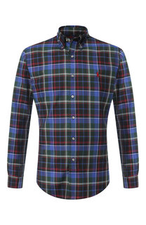Хлопковая рубашка с воротником button down Polo Ralph Lauren