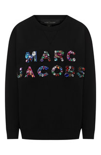 Хлопковый пуловер с логотипом бренда Marc Jacobs