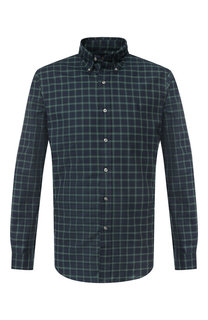 Хлопковая рубашка с воротником button down Polo Ralph Lauren