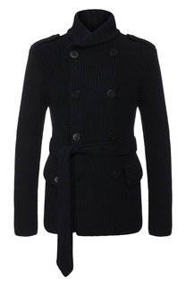 Двубортный кардиган из смеси шерсти и кашемира Ralph Lauren