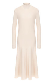 Шерстяное платье-миди с высоким воротником MRZ
