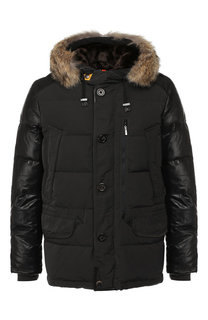 Пуховая куртка на молнии с капюшоном Parajumpers