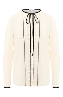 Блуза с контрастной отделкой REDVALENTINO